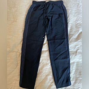 Vince blue drawstring trousers